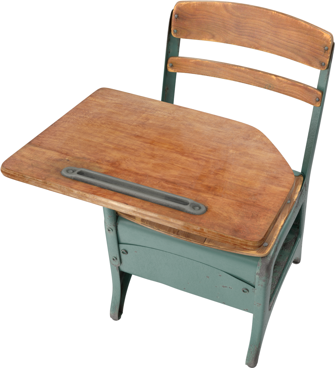 Antique School Desk Png Image - Furniture (2048x2048), Png Download