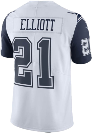 Dallas Cowboys Colour Rush Ezekiel Elliott Nike Vapor - Dallas Cowboys Ezekiel Elliott Nike Nfl Men's Limited (421x480), Png Download