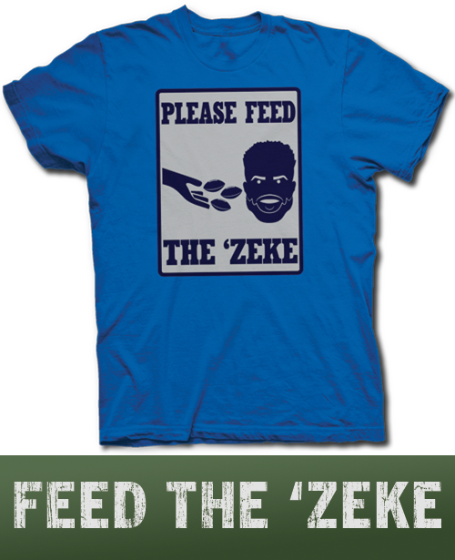 Please Feed Ezekiel Elliott Sign - T Shirt (500x615), Png Download