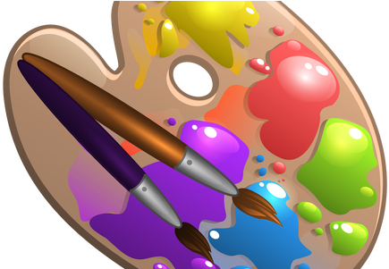 Banner Download Paint Clip Art Transparent - Free Palette Clip Art (450x300), Png Download
