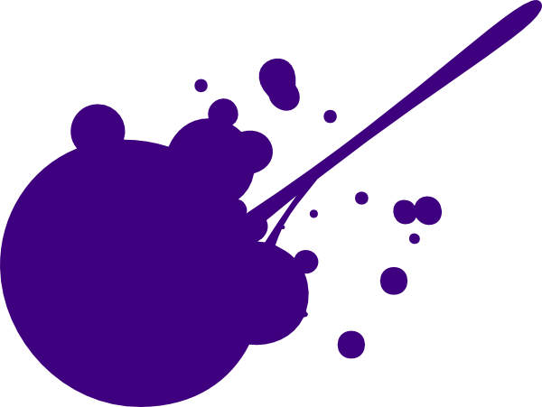 Splatter Clipart Magenta Paint - Splatter Png Red Paint (600x451), Png Download