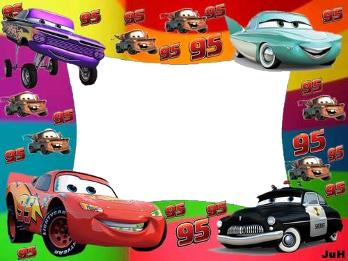 Sos Molduras E Vetores Molduras Carros Disney - Marcos Para Fotos De Car (500x375), Png Download