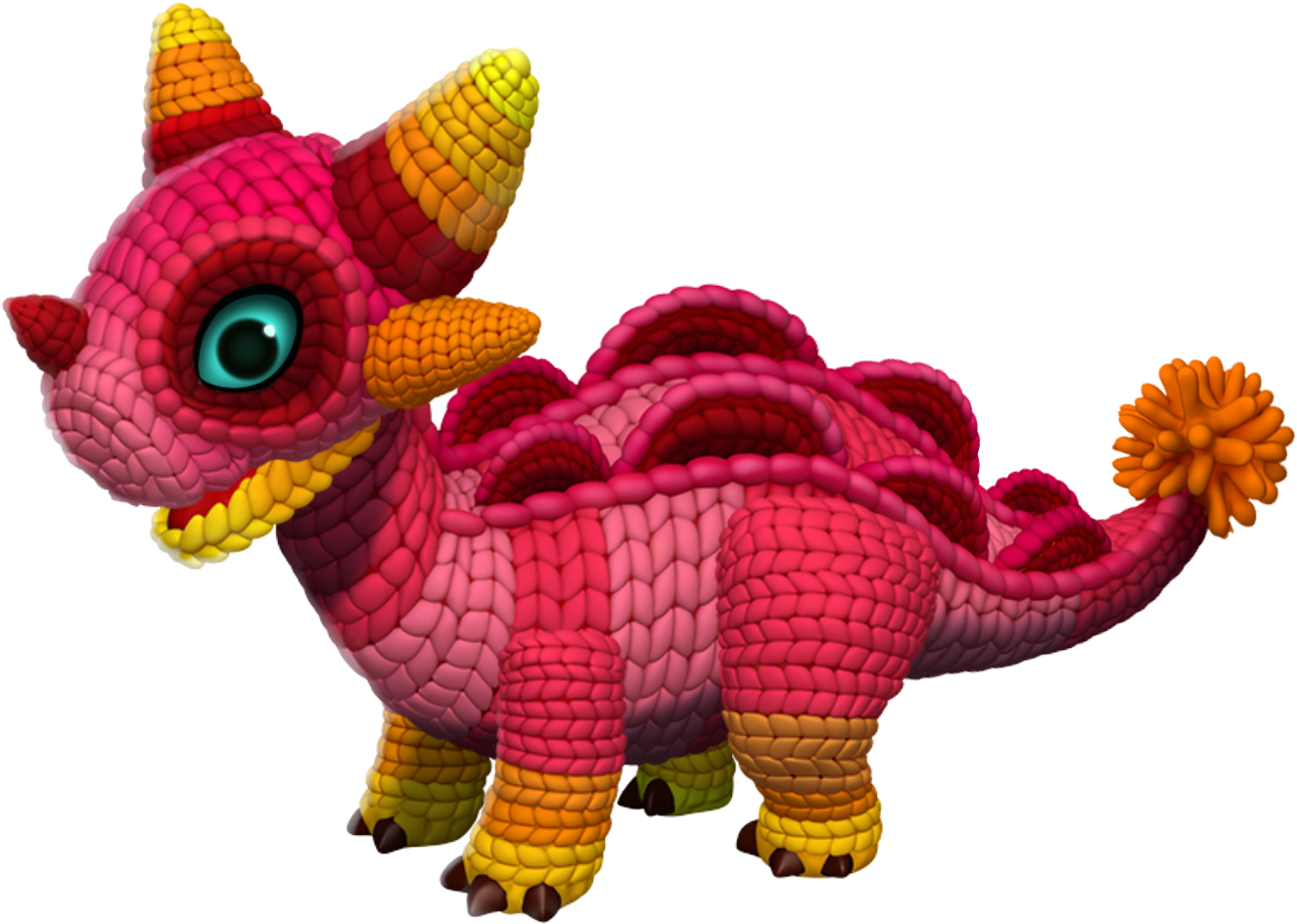 Yarn Dragon - Dragon Mania Legends Yarn Dragon (1325x944), Png Download