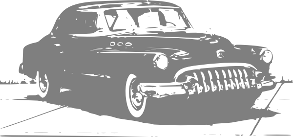 How To Set Use Grey Vintage Car Clipart (600x280), Png Download