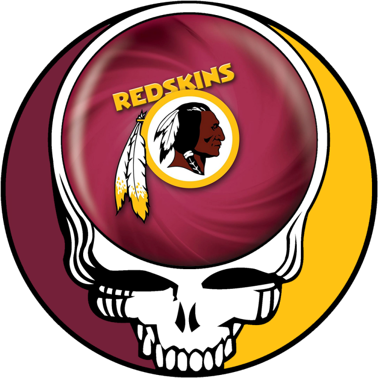Iron On Stickers - Washington Redskins Bowling Ball (750x750), Png Download