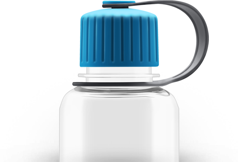 Crystal Narrow Mouth Bottle - Plastic Bottle (800x800), Png Download