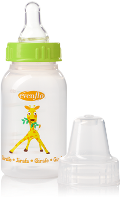Zoo Friends Bottles 4oz 1pk 01png - Evenflo Zoo Friends Bottle With Standard Nipple - 4 (550x550), Png Download