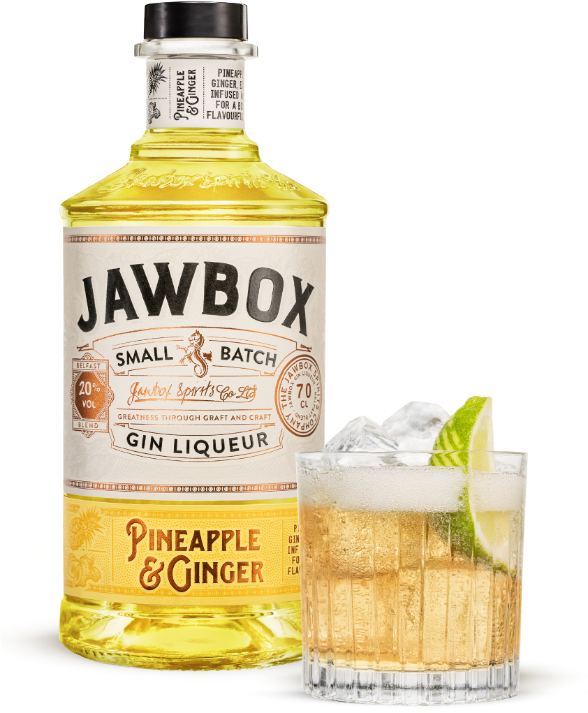 Pineapple And Ginger Bottle - Jawbox Pineapple And Ginger (841x1040), Png Download