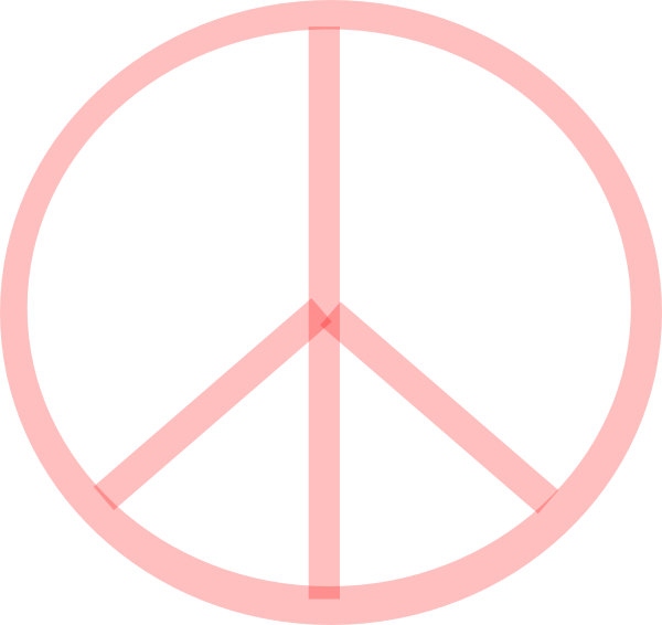 Symbols For Pink Peace Symbol - Stop War Make Peace (600x566), Png Download