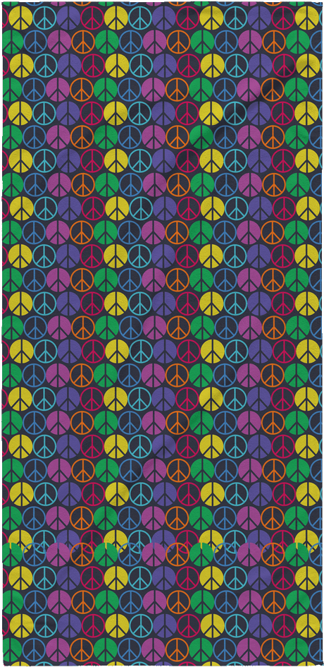 Peace Sign Pattern Beach Towel - Vote Mrs President 2016 Presidential Election Patriotic (1024x1024), Png Download