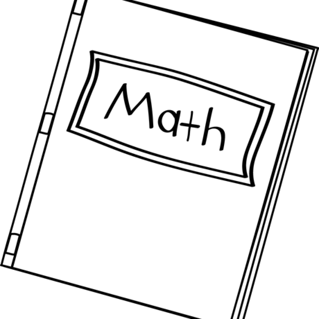 Math Clipart Black And White Snowman Clipart Hatenylo - Math Book Cartoon Png (1024x1024), Png Download