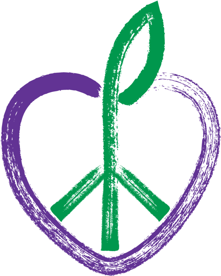 Peaceful Fruits Llc - Peace And Love Logo Png (925x1024), Png Download