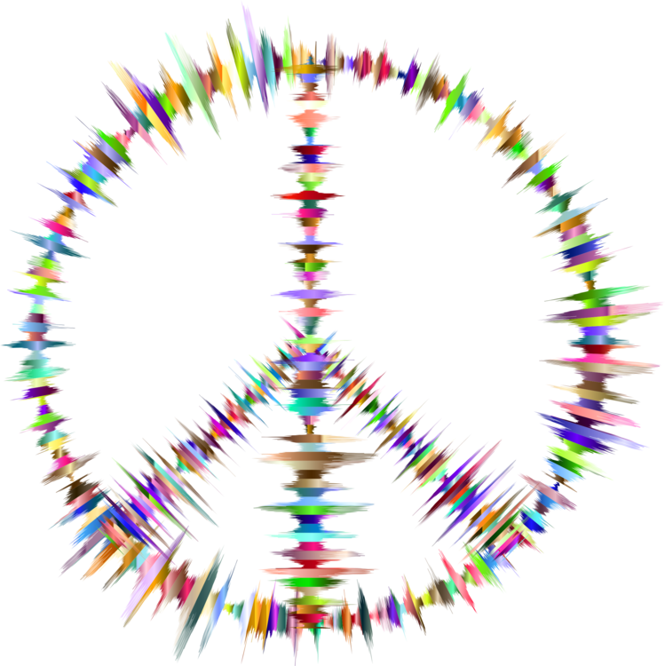 Peace Symbols Sign Hippie - Peace And Love Logo Png (749x750), Png Download