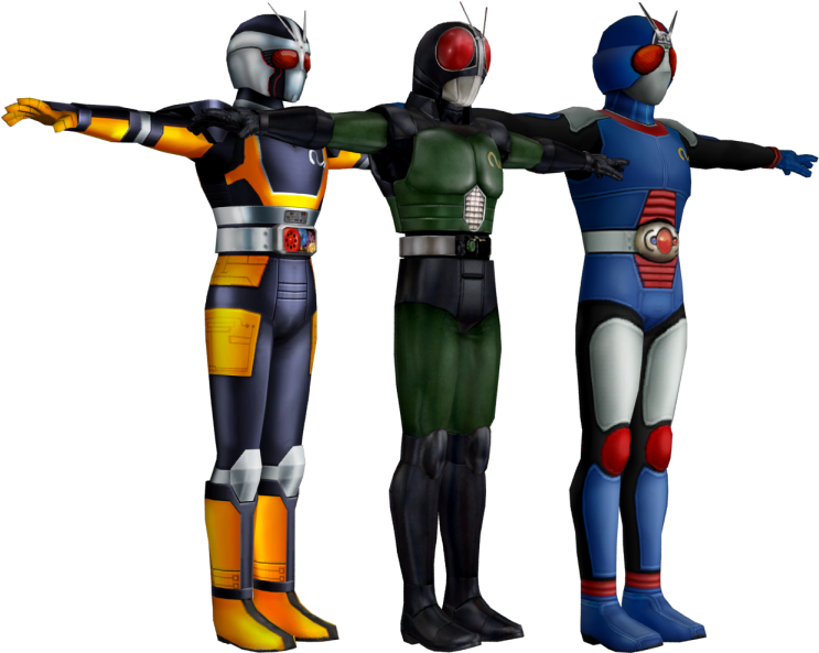 Download Zip Archive - Kamen Rider Rx Black 3d Model (750x650), Png Download