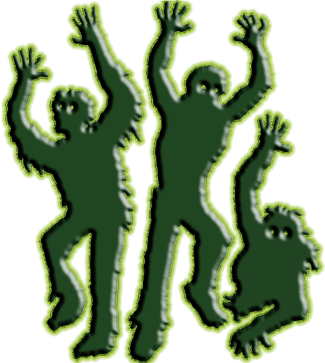 Zombies Halloween - Clip Art (720x720), Png Download