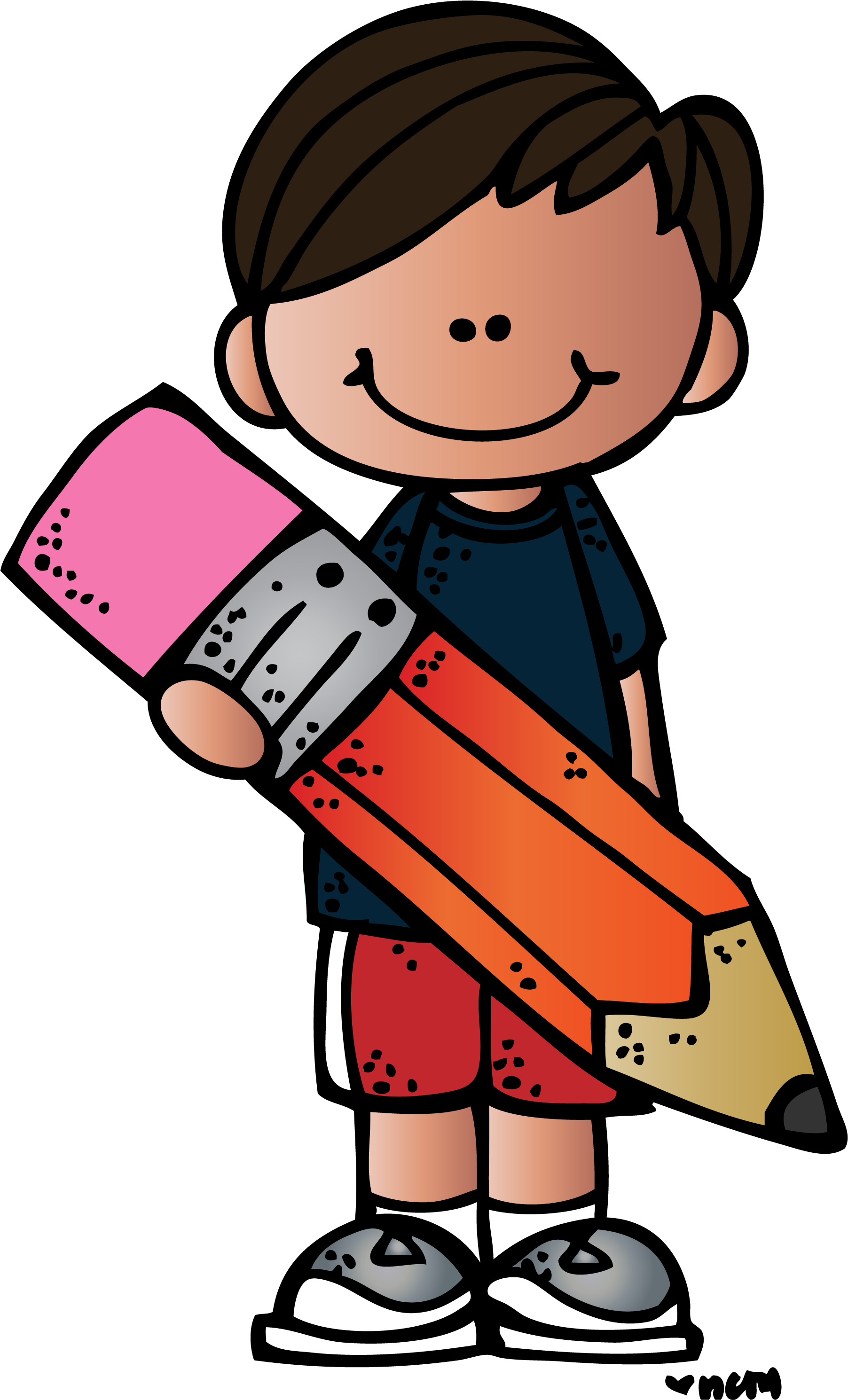 Hero Clipart Math Clip Arts For Free Download Png Clipartmag - Melonheadz Writing Clipart (1813x3000), Png Download