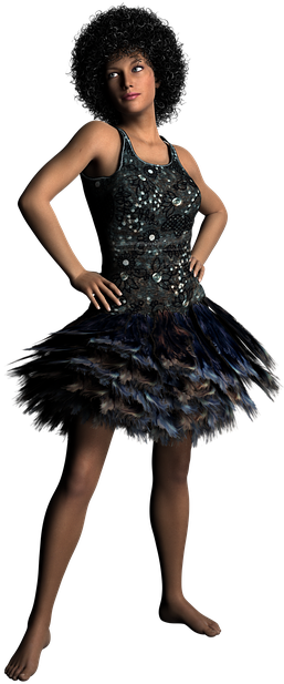 Tubes Femmes - Page - Black Woman 3d (494x640), Png Download