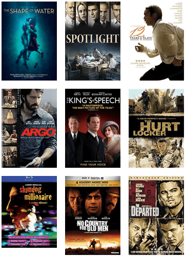 Academy Award Best Picture Winners - Dvd Cover (436x544), Png Download