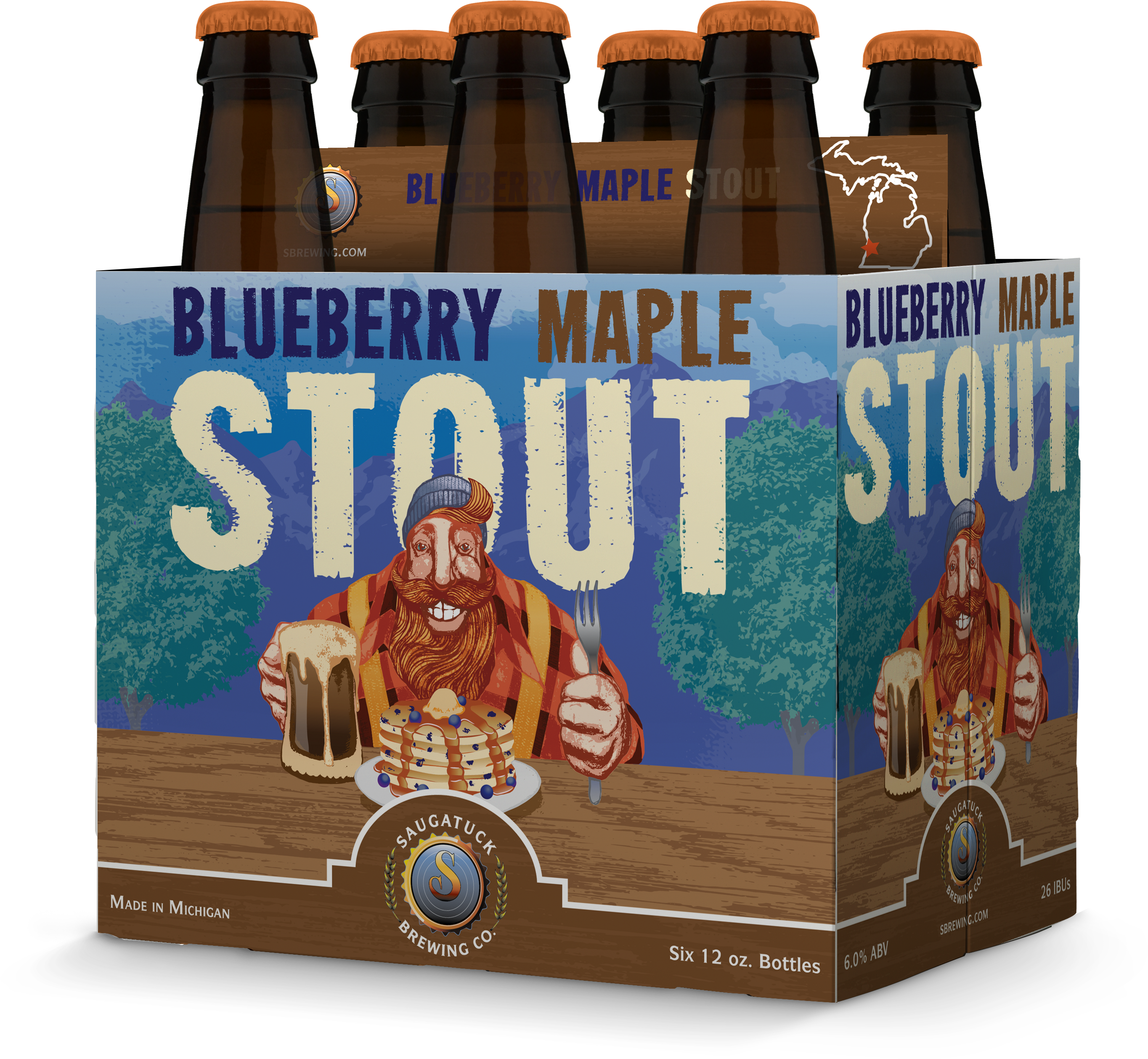 Blueberry Maple Stout A Sweet Milk Stout With All The - Beer Bottle (3327x2912), Png Download