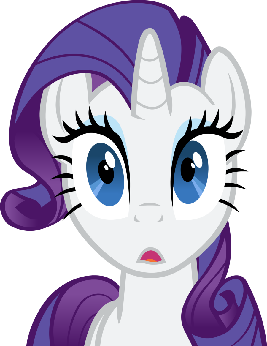 Rarity Surprised Face - My Little Pony Rarity Cara (900x1165), Png Download