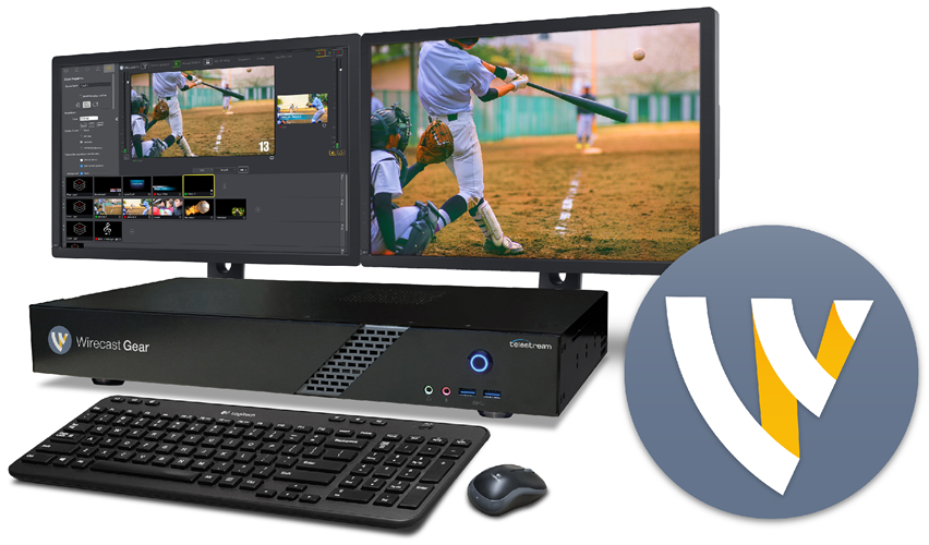 Live Video Streaming Production Software - Wirecast Gear 230 (851x622), Png Download