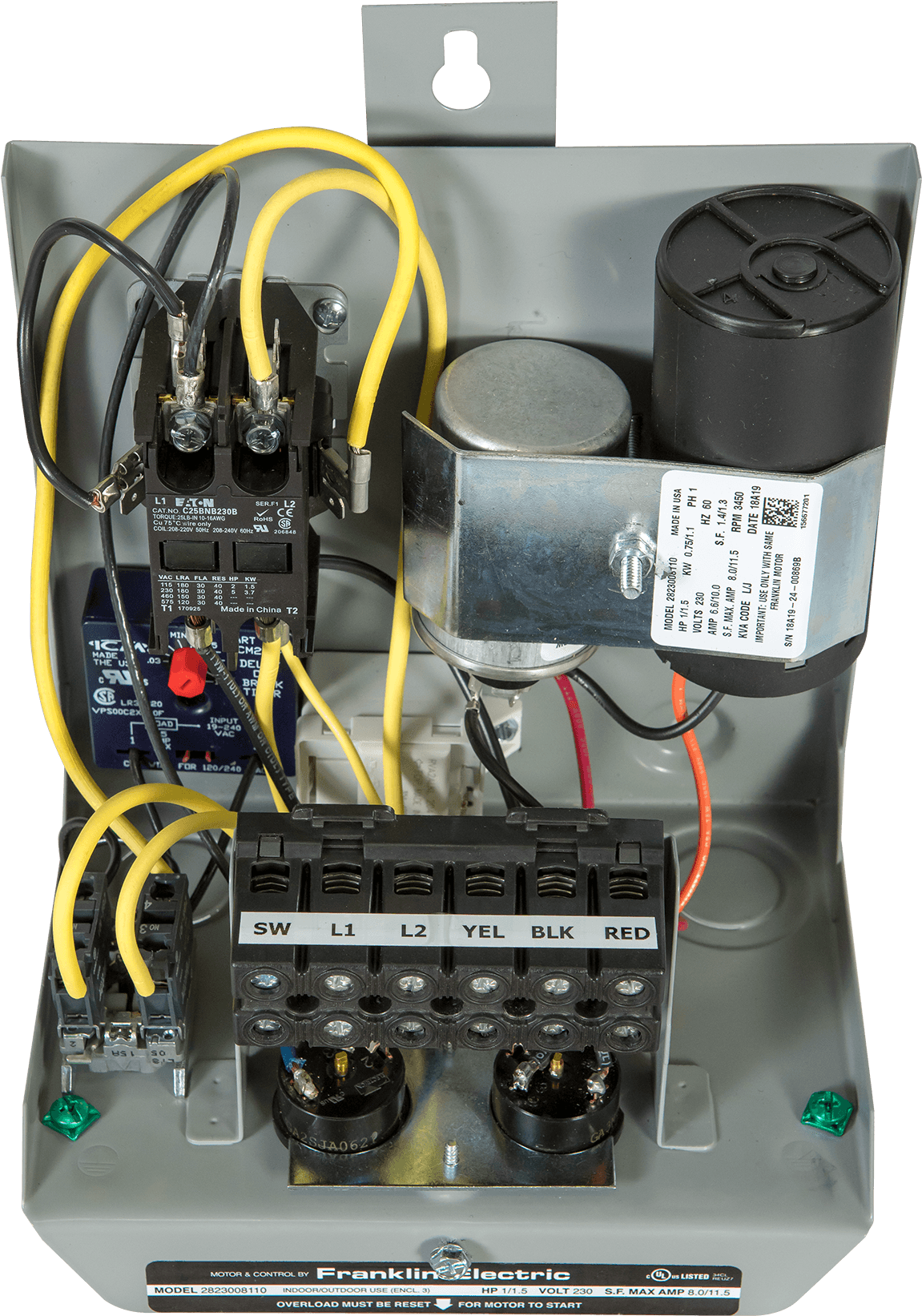 5hp 230v/1ph Delux Control Panel - Electronics (1200x1686), Png Download