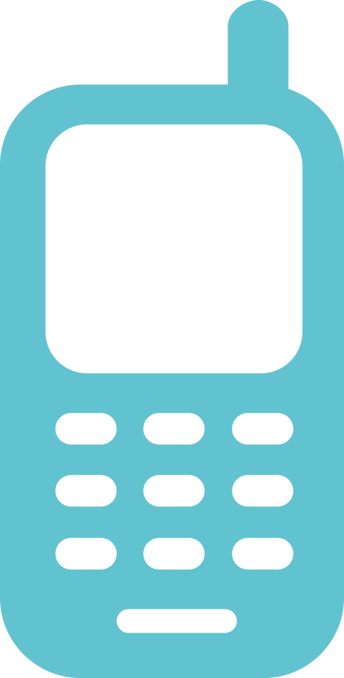 Cell Phone Blue - Blue Cell Phone Logo (502x988), Png Download