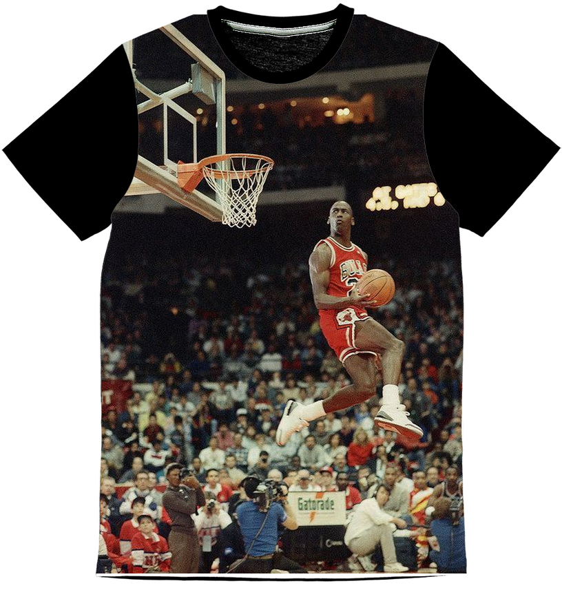 Jordan ﻿classic Slam Dunk T-shirt (1024x1024), Png Download
