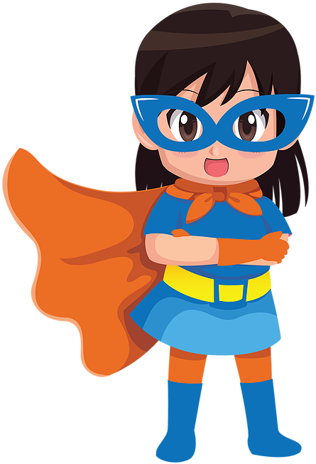 Super-girl - Cartoon (511x726), Png Download