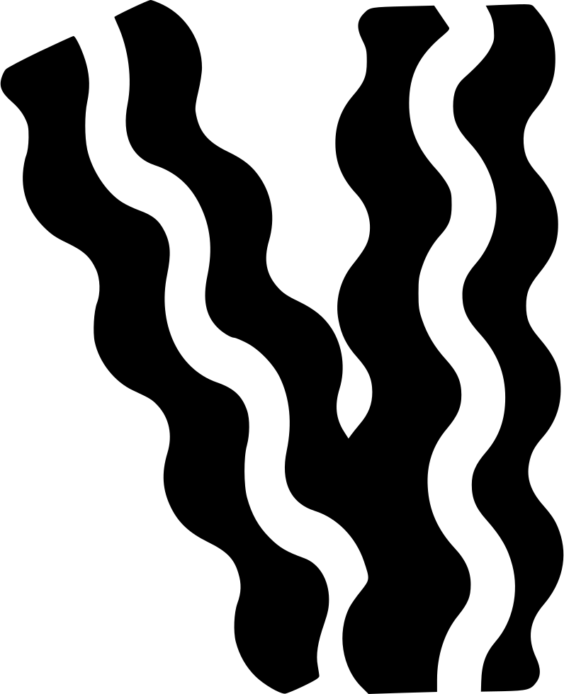 Png File Svg - Black And White Bacon Clipart (796x980), Png Download