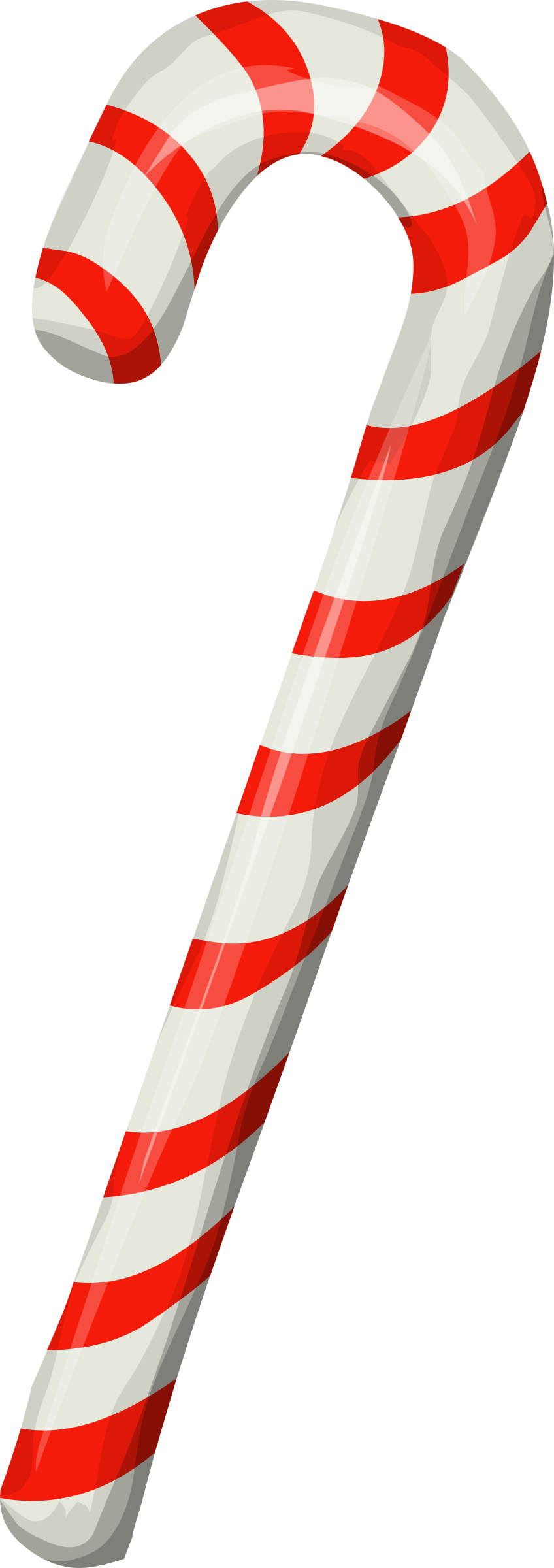 Clipart - Candy Cane - Flag (848x2400), Png Download