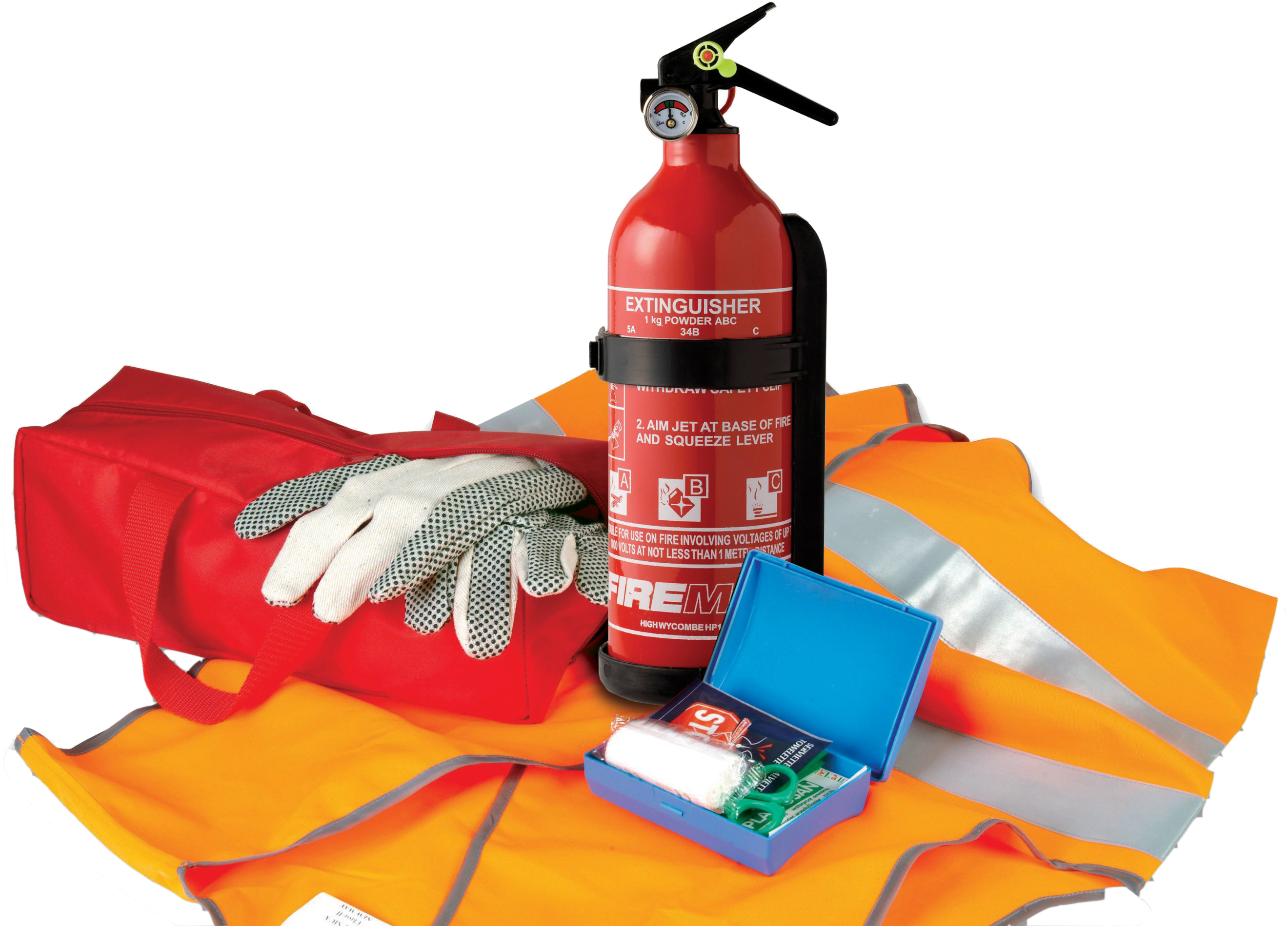 Fire Accessories Car Kit - Fire Safety Equipments Png (2925x1925), Png Download