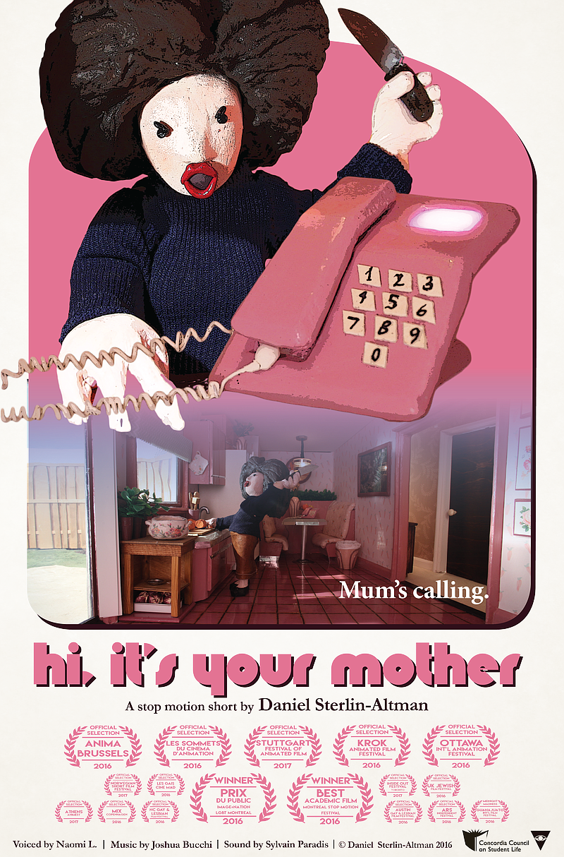 The Poster For The Stop Motion Animation Film "hi, - Flyer (800x1214), Png Download