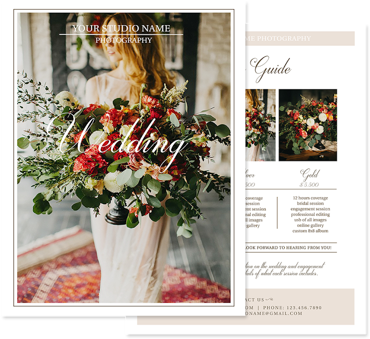 Wedding Pricing Photography Template (800x800), Png Download