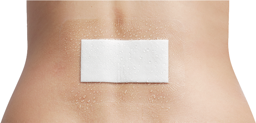 Skin-fixe® Absorbent Adhesive Dressing - Beige (900x500), Png Download