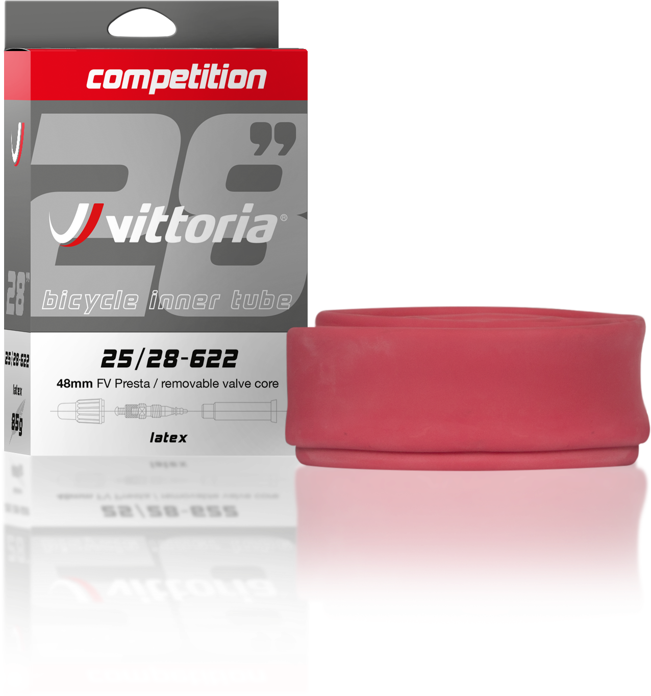 The Premium Latex Inner Tube For Cyclists Who Require - Vittoria (1325x1412), Png Download
