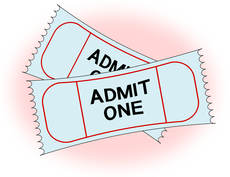 Admission Ticket - Baseball Tickets Clip Art (800x615), Png Download