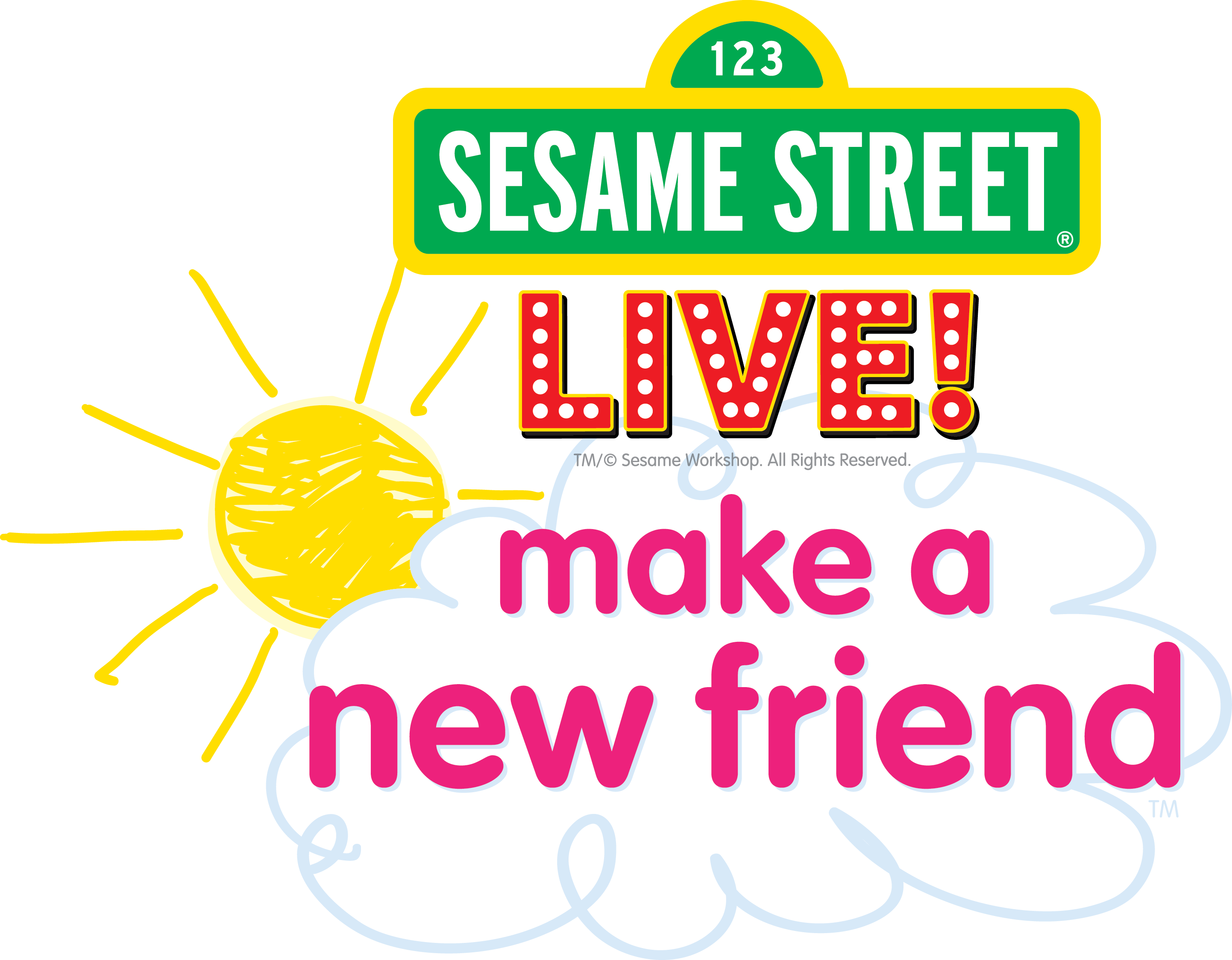 Sesame Street Sign (2884x2248), Png Download
