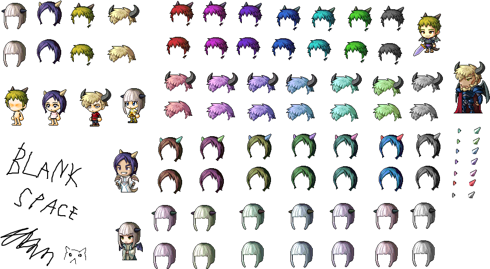 Maplestory Female Hairstyles - Male Maplestory 2 Hairstyles (1018x582), Png Download
