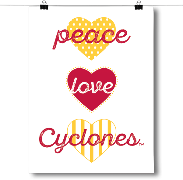 Peace, Love, Cyclones - Heart (600x600), Png Download