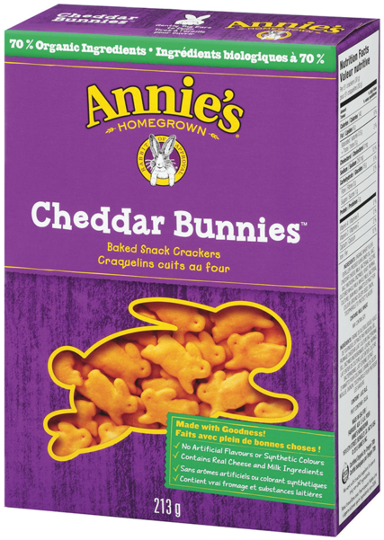 Annie's Classic Cheddar Bunny (600x600), Png Download
