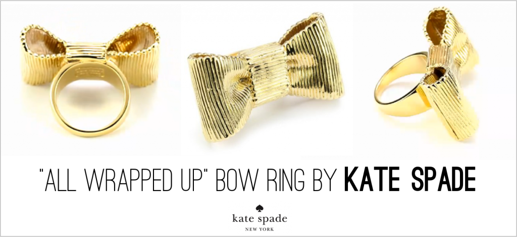 Kate Spade All Wrapped Up Bow Ring Giveaway - Pre-engagement Ring (1024x470), Png Download
