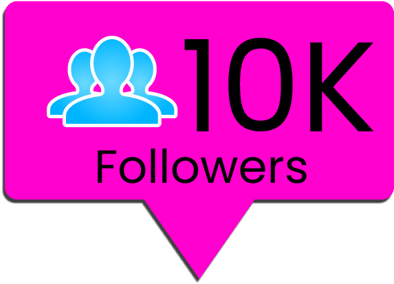 10k Followers - 10k Followers Logo Png (800x500), Png Download