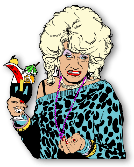 Lily Savage - Lily Savage Art (530x652), Png Download