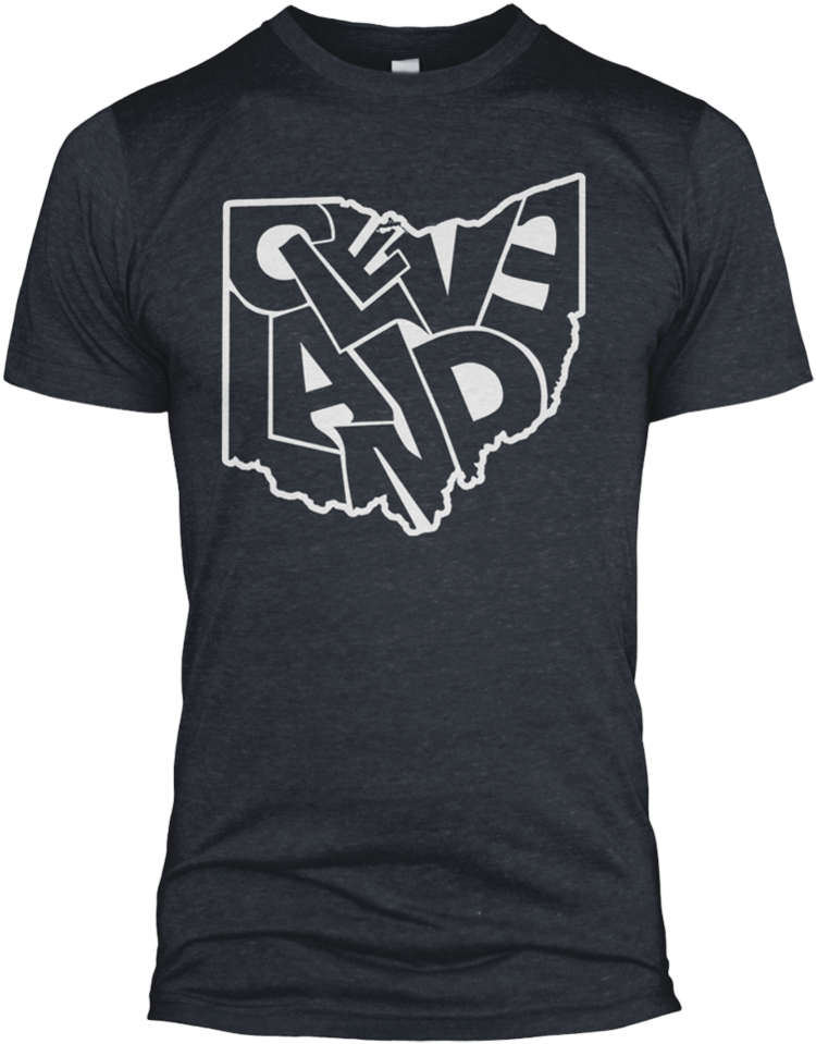 Cleveland, Ohio Outline White - Seder Masochism T Shirt (779x1000), Png Download