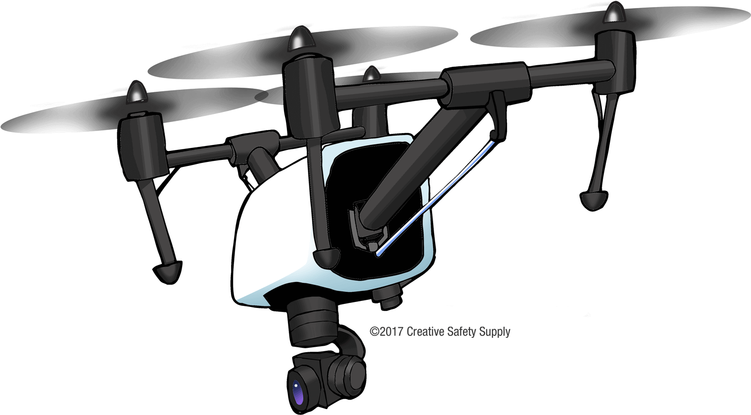 Drone Safety - Helicopter (1600x950), Png Download