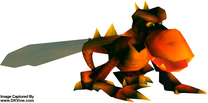 Number 4 - - Dogadon - Donkey Kong - Donkey Kong 64 Dragon (856x424), Png Download