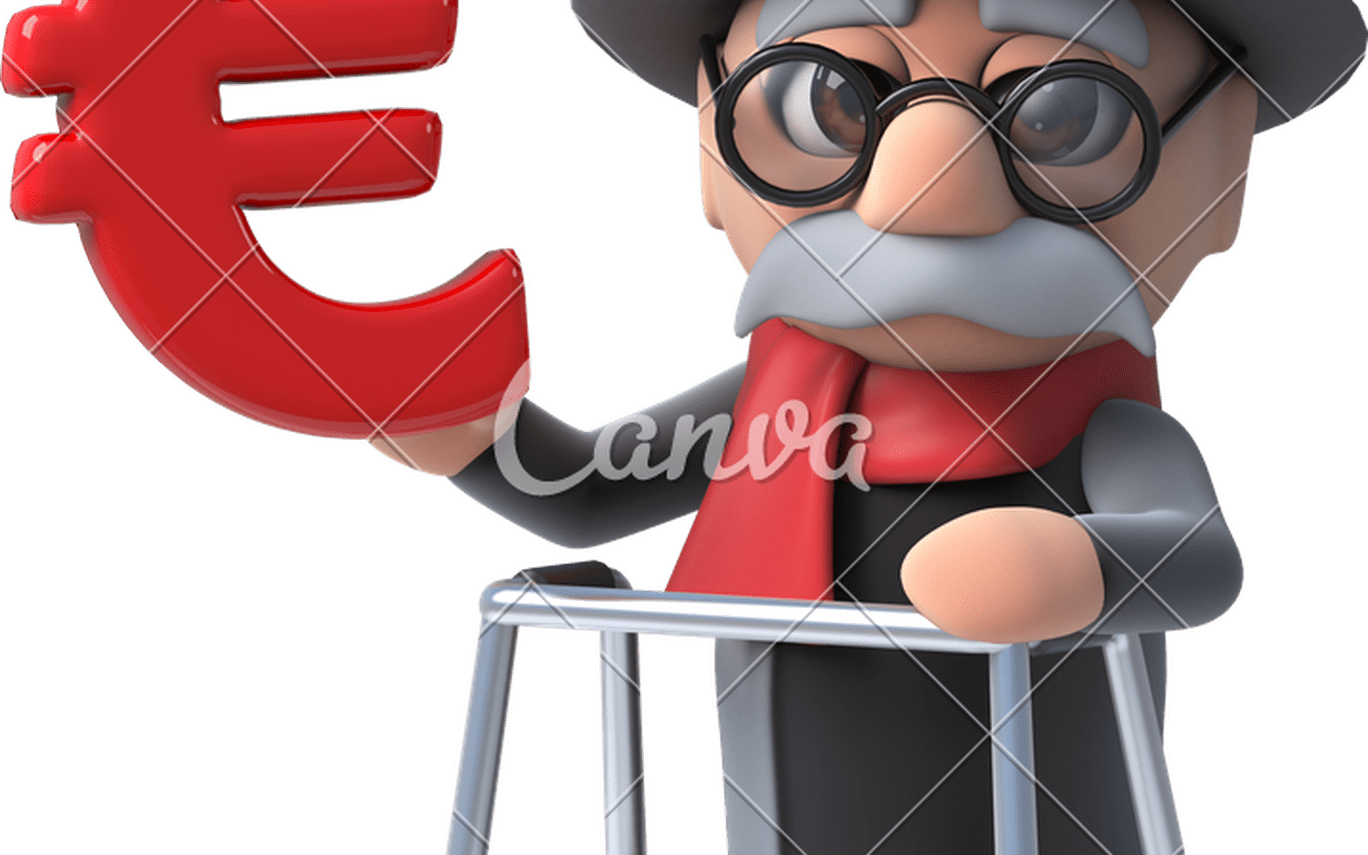 3d Funny Cartoon Old Man Icons By Canva - 3d Computer Graphics (1368x855), Png Download