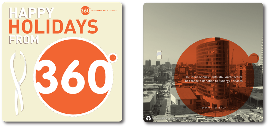 It Was Important To Know The "card" Would Not Be Tossed - Architecture Firm Holiday Card (950x449), Png Download