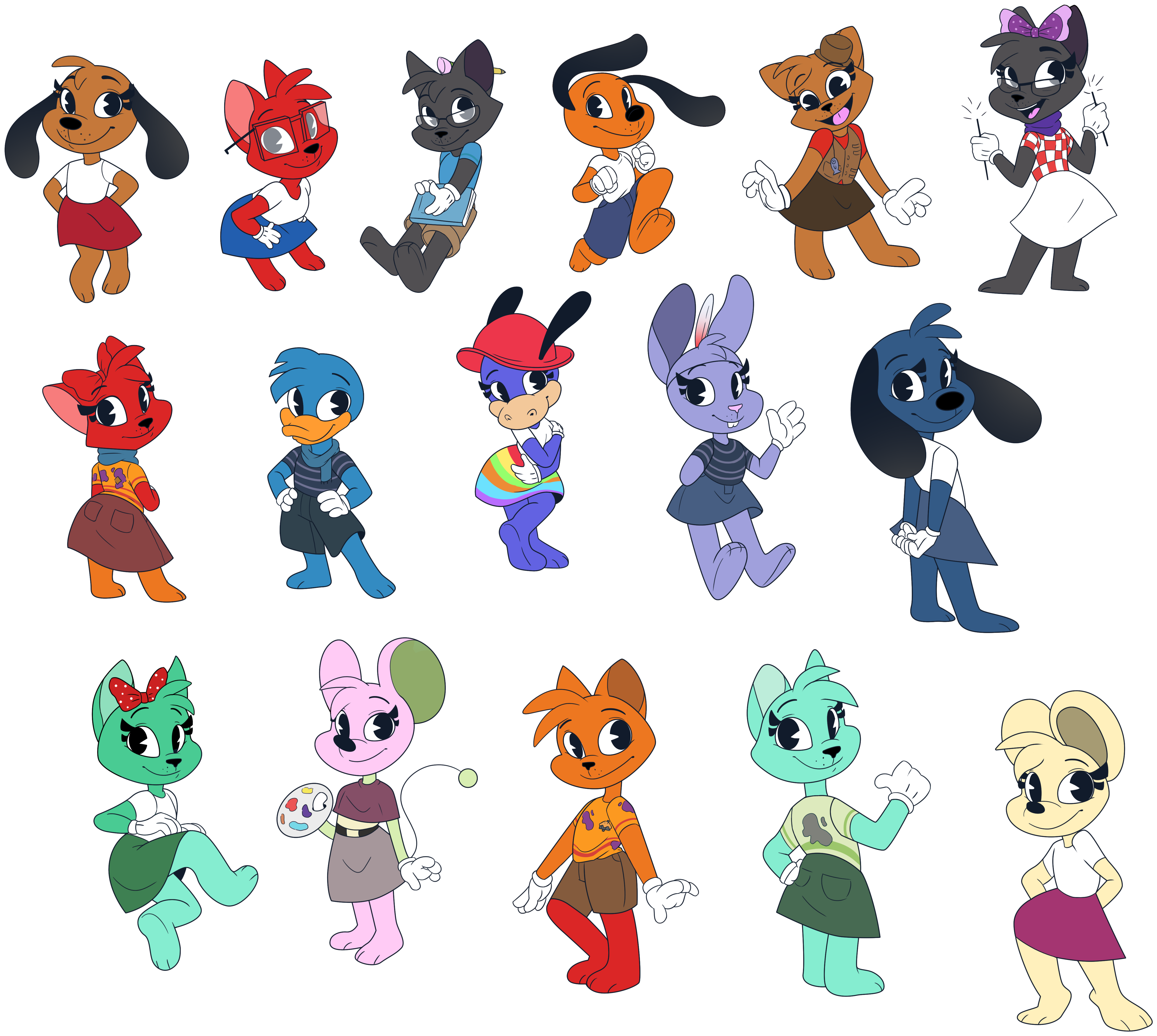 Artchibi Toons - Cartoon (5114x4547), Png Download